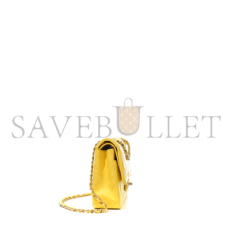 CHANEL YELLOW CLASSIC FLAP MEDIUM A01112 (25.5*15.5*6.5cm)